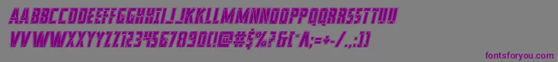 franknplankacadital Font – Purple Fonts on Gray Background