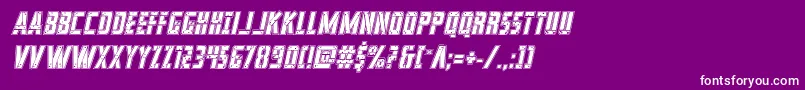 franknplankacadital Font – White Fonts on Purple Background