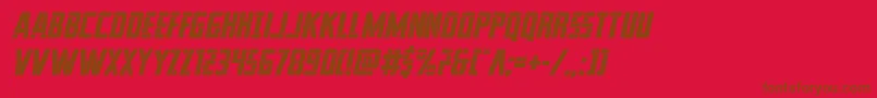 Lisätietoja franknplankboldital-fontista franknplankboldital-fontti – ruskeat fontit punaisella taustalla