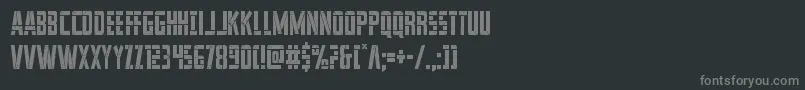 franknplankcond Font – Gray Fonts on Black Background