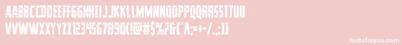 franknplankcond Font – White Fonts on Pink Background