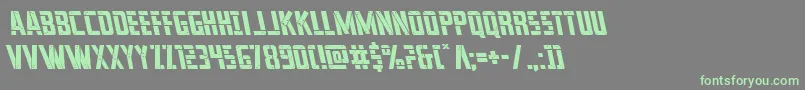 franknplankleft Font – Green Fonts on Gray Background