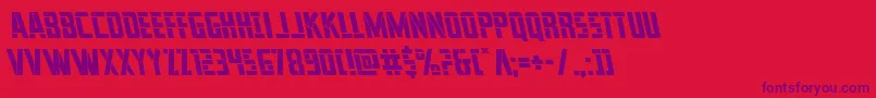 franknplankleft Font – Purple Fonts on Red Background