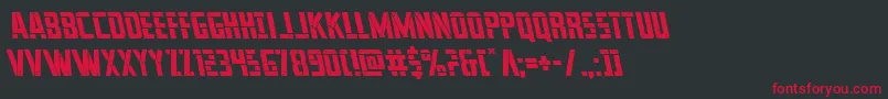 franknplankleft Font – Red Fonts on Black Background