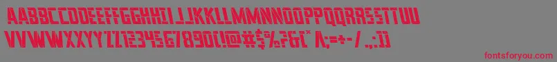 franknplankleft Font – Red Fonts on Gray Background