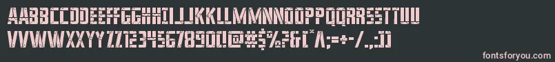 franknplanklight Font – Pink Fonts on Black Background