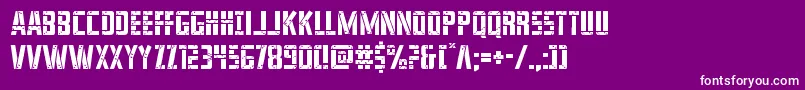 Weitere Informationen zur franknplanklight-Schriftart franknplanklight-Schriftart – Weiße Schriften auf violettem Hintergrund