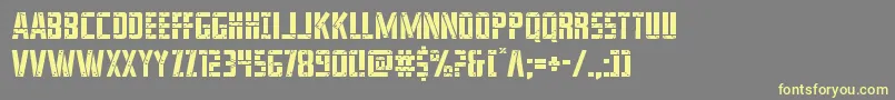 Шрифт franknplanklight – жёлтые шрифты на сером фоне