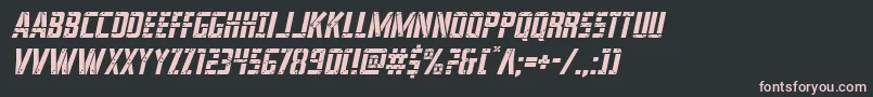 franknplanklightital Font – Pink Fonts on Black Background