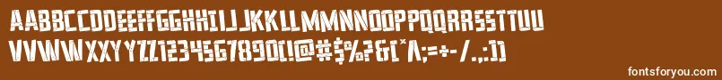 franknplankrotatフォントについての詳細 フォントfranknplankrotat – 茶色の背景に白い文字