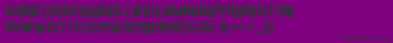 franknplankstag Font – Black Fonts on Purple Background