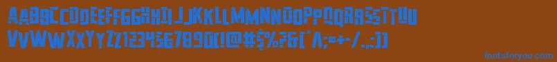Więcej informacji o czcionce franknplankstag Czcionka franknplankstag – niebieskie czcionki na brązowym tle