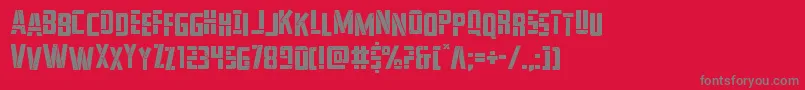 franknplankstag Font – Gray Fonts on Red Background