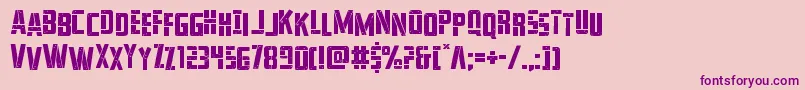 franknplankstag-Schriftart – Violette Schriften auf rosa Hintergrund