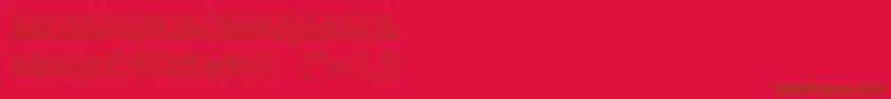Lisätietoja Frankstern Outline-fontista Frankstern Outline-fontti – ruskeat fontit punaisella taustalla
