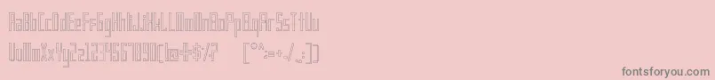 Шрифт Frankstern Outline – серые шрифты на розовом фоне