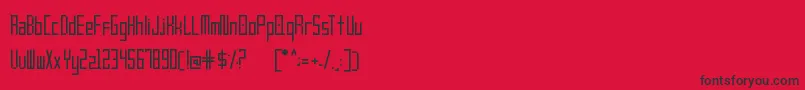 Frankstern Regular-Schriftart – Schwarze Schriften auf rotem Hintergrund