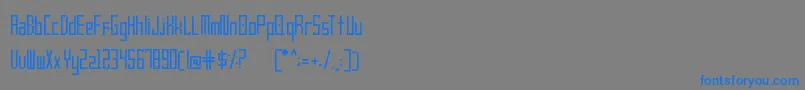fuente Frankstern Regular – Fuentes Azules Sobre Fondo Gris