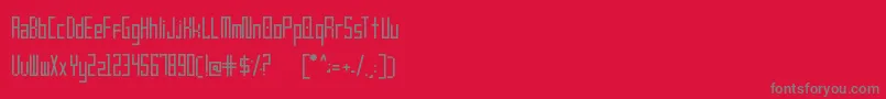 Frankstern Regular Font – Gray Fonts on Red Background