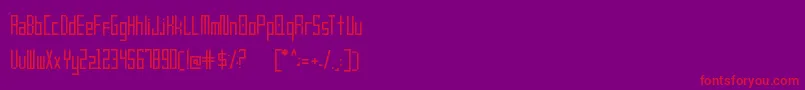 Frankstern Regular-Schriftart – Rote Schriften auf violettem Hintergrund