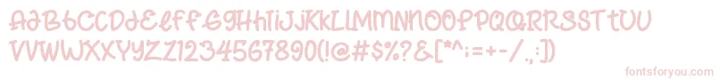 Frappe Latte Font – Pink Fonts on White Background