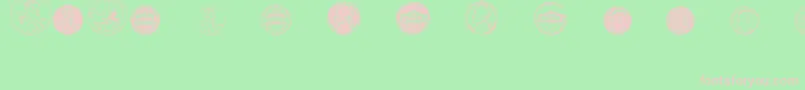 DjCoinage Font – Pink Fonts on Green Background