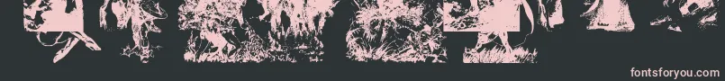 FrazettaBats1 Font – Pink Fonts on Black Background
