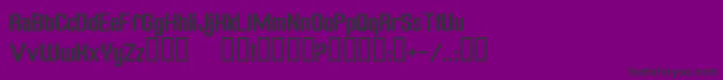 FREAGN  -fontti – mustat fontit violetilla taustalla