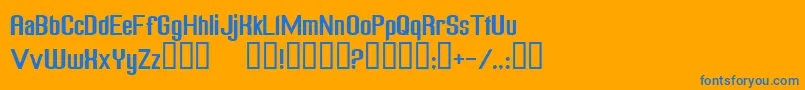FREAGN   Font – Blue Fonts on Orange Background