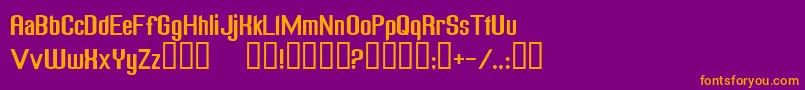 Шрифт FREAGN   – оранжевые шрифты на фиолетовом фоне