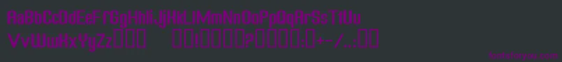 Шрифт FREAGN   – фиолетовые шрифты на чёрном фоне