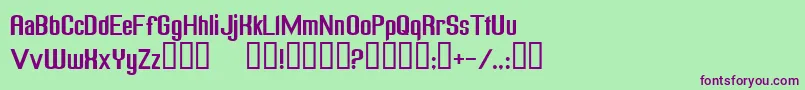 FREAGN   Font – Purple Fonts on Green Background