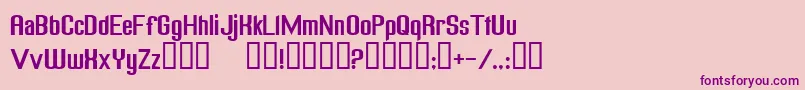 FREAGN  -fontti – violetit fontit vaaleanpunaisella taustalla