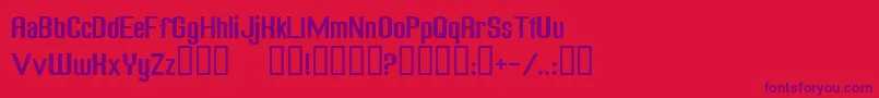 FREAGN   Font – Purple Fonts on Red Background