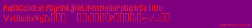 Шрифт FREAGN   – красные шрифты на фиолетовом фоне