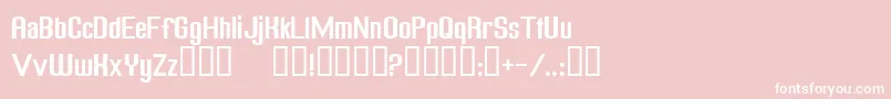 フォントFREAGN   – ピンクの背景に白い文字