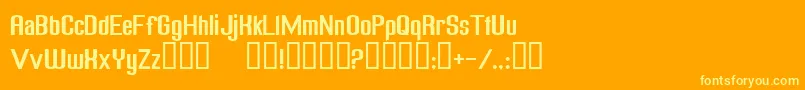 FREAGN   Font – Yellow Fonts on Orange Background