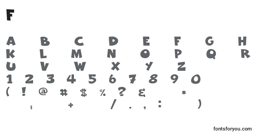 A fonte Freakomix (127182) – alfabeto, números, caracteres especiais
