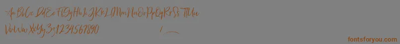 Freaks Font – Brown Fonts on Gray Background