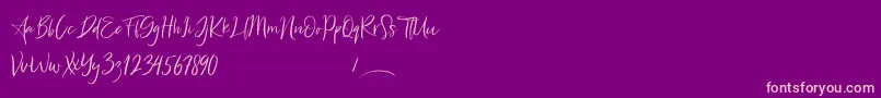 Freaks Font – Pink Fonts on Purple Background