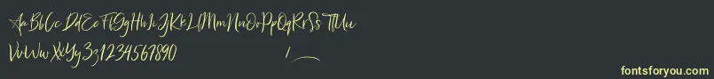 Freaks Font – Yellow Fonts on Black Background
