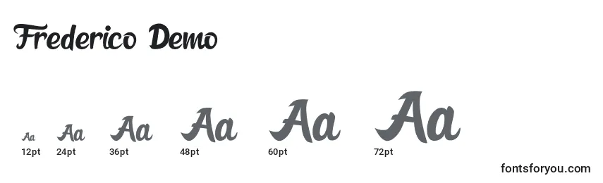 Frederico Demo Font Sizes