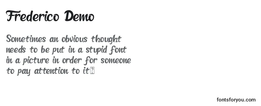 Frederico Demo Font