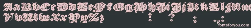 JmhMorenetaDivineOld Font – Pink Fonts on Black Background