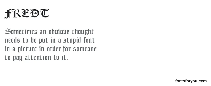 Review of the FREDT    (127191) Font