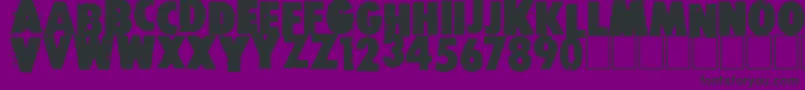 Шрифт Free press – чёрные шрифты на фиолетовом фоне