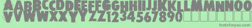 Free press Font – Gray Fonts on Green Background