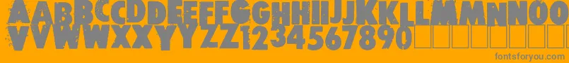 Free press Font – Gray Fonts on Orange Background