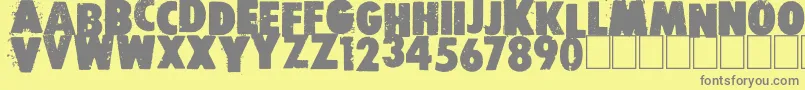 Шрифт Free press – серые шрифты на жёлтом фоне