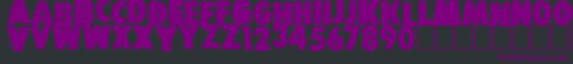 Шрифт Free press – фиолетовые шрифты на чёрном фоне